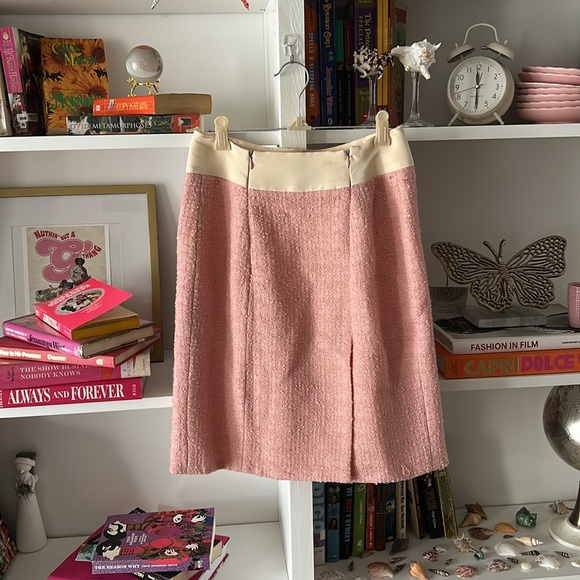 Anna Molinari Pink Tweed Pencil skirt - Picture 3 of 3